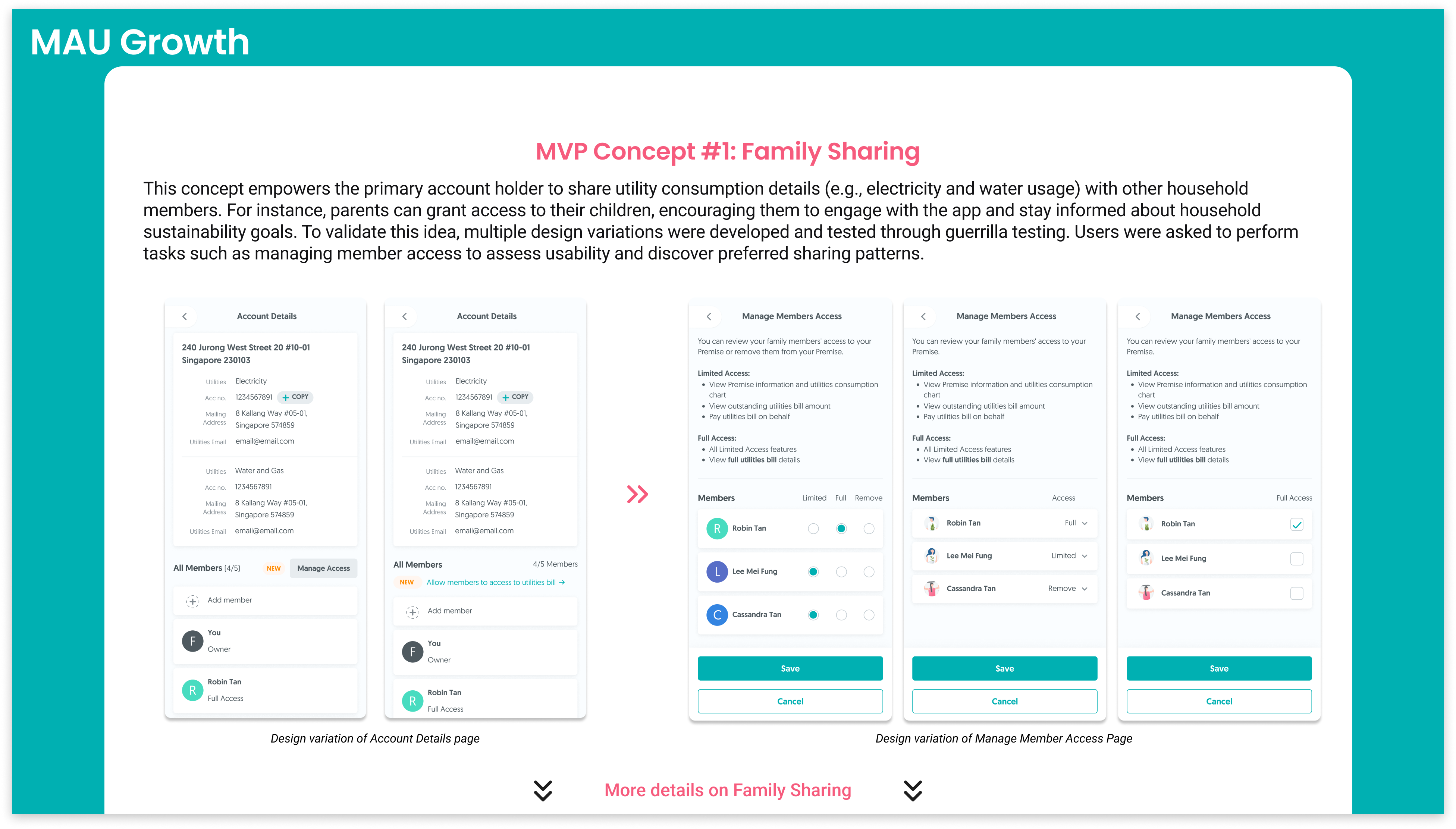 Description of final mockup
